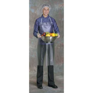 WEST CHESTER PROTECTIVE GEAR UPC-45 Bib Apron 45 Inch Length x 36 Inch Width Clear 8 mil PK12 | AH4KDY 34UJ80