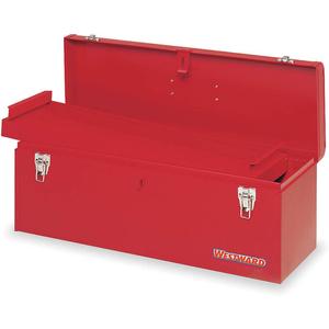 WESTWARD 10J162 Portable Tool Box 24 W x 8 D x 9 H Steel Red | AA2GUB