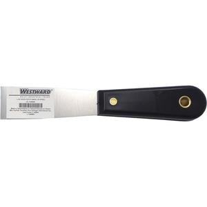WESTWARD 13A663 Putty Knife Stiff Full Tang Steel/pp 1-1/4 | AA4RBD