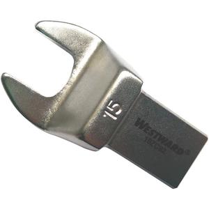 WESTWARD 19ZC92 Torque Wrench Head Open End 15mm | AF6NQW