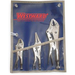 WESTWARD 1ECF5 Locking Pliers Set 5 6 10 Inch 3 Pc | AA9NPQ