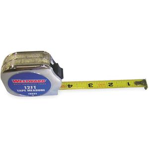 WESTWARD 1MKR4 Tape Measure 1/2 Inch x 12 Feet Carbon Steel | AB2KKQ