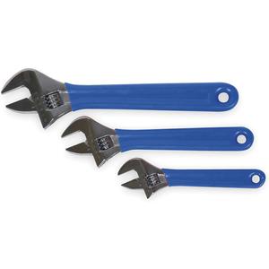 WESTWARD 1NYD2 Adjustable Wrench Set Cushion Grip 3 Piece | AB2UZL