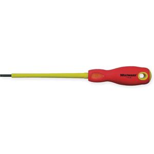 WESTWARD 1YXJ9 Insulated Slotted Screwdriver 1/8 x 4 In | AB4MHP