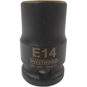 WESTWARD 20HX77 Star E Socket 3/8 Inch Drive E14 | AF6TMV