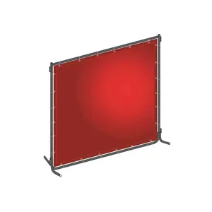 WESTWARD 22RN71 Welding Screen 4 Feet Width 6ft 0.014 Inch Red | AB6YJC