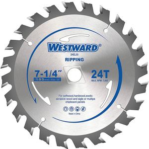 WESTWARD 24EL55 Circular Saw Blades 7-1/4 Inch 24t | AB7WQB