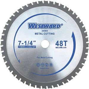 WESTWARD 24EM30 Metal Cutting Blade 7-1/4 Inch 48t | AB7WTF