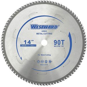 WESTWARD 24EM33 Metal Cutting Blade 14 Inch 90t | AB7WTJ