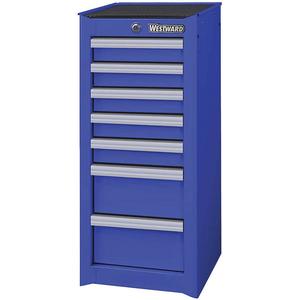 WESTWARD 32H866 Side Cabinet 15-1/2 Inch Width 7 Drawers Blue | AC6ACT