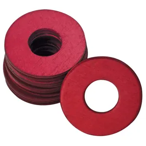 WESTWARD 44C516 Grease Fitting Washer 1/8 inch Red - Pack of 25 | AD4UNZ