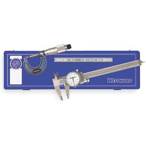 WESTWARD 4KU85 Measuring Tool Kit 3 Piece Hardened Case | AD8KWC