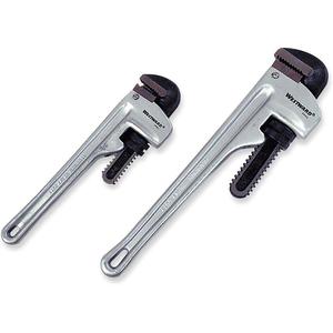 WESTWARD 4YR92 Straight Pipe Wrench Set Aluminium 2pc | AE2NRV