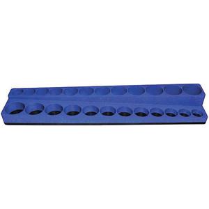 WESTWARD 5NNE6 Tool Organizer Sockel 3/8 Drive Blue Magnetic | AE4WWD