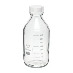 WHEATON 219940 Safety Coated Media Bottle 1000mL PK12 | AJ2DGC 48H729