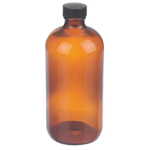 WHEATON W216857 Boston Round Bottle 16 Ounce PK12 | AJ2CFK 46Z289