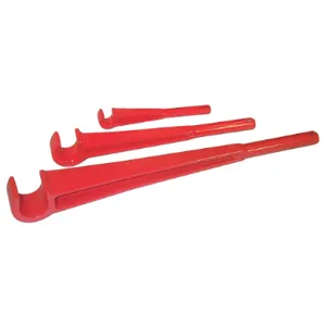 WHEELER-REX 8718 Valve Wheel Wrench 1-3/8 x 21-3/4 Inch Red | AC7LMQ 38L082