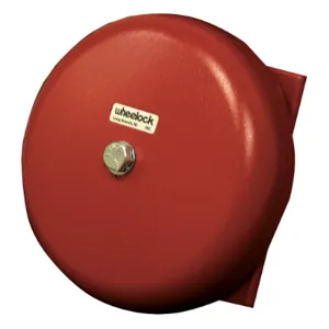 WHEELOCK PRODUCTS CN121062 Bell 24VAC Red 6 inch Height | AH8CYQ 38GU98