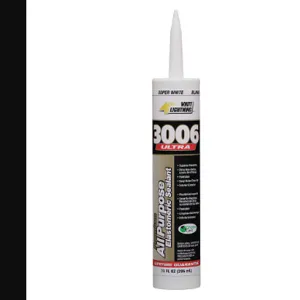 WHITE LIGHTNING W11000010 Elastomeric Acrylic Sealant 10 Ounce Super White | AH4FDY 34FW66