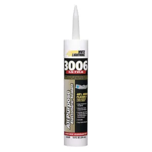 WHITE LIGHTNING W11001010 Elastomeric Acrylic Sealant 10 Ounce Clear | AH4FDZ 34FW67