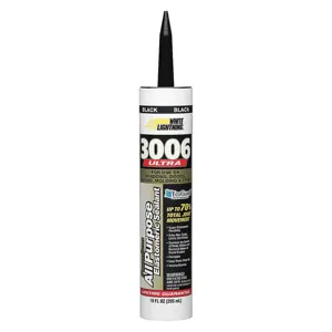 WHITE LIGHTNING W11005010 Elastomeric Acrylic Sealant 10 Ounce Black | AH4FEB 34FW69