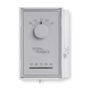 WHITE-RODGERS 1E50N-301 Low V Thermostat H Only Vertical White | AC2HGV 2KFY3