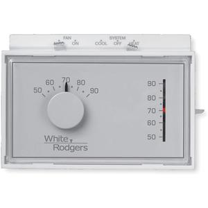 WHITE-RODGERS 1F56N-444 Niedrig-V-Thermostat 1h 1c Horizontal Weiß | AC2HGU 2KFY2