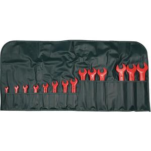 WIHA TOOLS 20190 Insulated Open End Wrench Set 5/16-1-1/8 14 Pc | AB8RGE 26X338