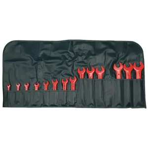 WIHA TOOLS 20190 Insulated Open End Wrench Set 5/16-1-1/8 14 Pc | AB8RGE 26X338