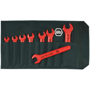 WIHA TOOLS 20192 Insulated Open End Wrench Set 5/16-3/4 Inch 8pc | AB8RGG 26X340