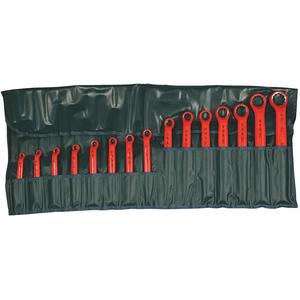 WIHA TOOLS 21094 Insulated Box Wrench Set 1/4-1/1/4 15 Pc | AB8RFZ 26X333