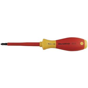 WIHA TOOLS 32100 Insulated Screwdriver Phillips #0 x 2-7/16 In | AB8REC 26X289