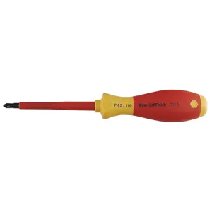 WIHA TOOLS 32100 Insulated Screwdriver Phillips #0 x 2-7/16 In | AB8REC 26X289