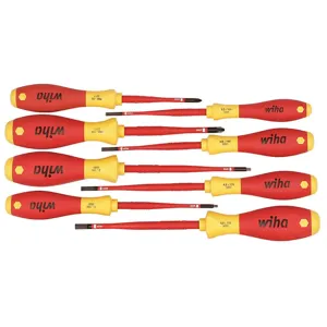 WIHA TOOLS 32197 Screwdriver Set Insulated Slimline 8 Pc | AB8RDY 26X285