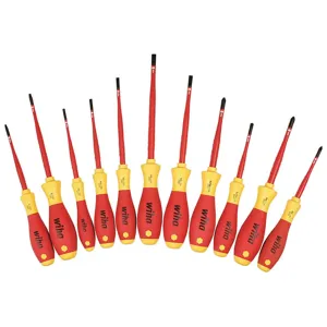 WIHA TOOLS 32198 Screwdriver Set Insulated Slimline 11 Pc | AB8RDU 26X281