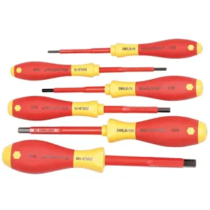 WIHA TOOLS 32366 Screwdriver Set Insulated Hex 6 Pc | AB8RDQ 26X278