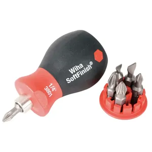 WIHA TOOLS 38043.G Stubby 6 Inch 1 Combination Bit Set 6 Pc | AE4BEB 5HYL5