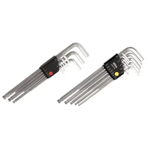 WIHA TOOLS 66993.G Ball End Hex Key Set 0.050 - 10mm L-shaped | AE4BEG 5HYN0