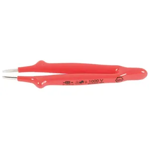 WIHA TOOLS 75215 Insulated Tweezers Straight Blunt 6 In | AB8RDF 26X269