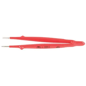 WIHA TOOLS 75220 Insulated Tweezers Straight Blunt 8 In | AB8RDG 26X270