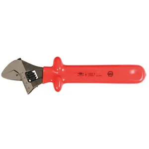 WIHA TOOLS 76208 Insulated Adjustable Wrench 8 Inch Red | AB8RFV 26X329