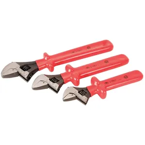 WIHA TOOLS 76290 Insulated Adjustable Wrench Set 8 10 12 Inch | AB8RFU 26X328