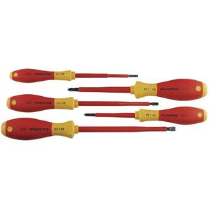 WIHA TOOLS 32091 Insulated Screwdriver Set Slot/Phillips 5 Pc | AH8LJK 38VY79