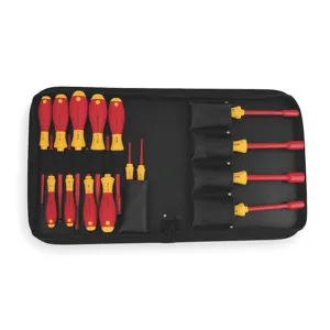 WIHA TOOLS 32190 Insulated Tool Set 15-pieces | AB4MBM 1YUL5