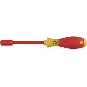 WIHA TOOLS 32280 Insulated Nut Driver 5/8 5.0 Inch Length Shank | AB4MBC 1YUH5