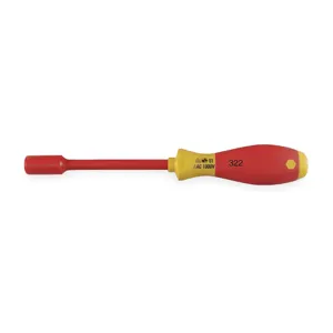 WIHA TOOLS 32264 Insulated Nut Driver 1/4 5.0 Inch Length Shank | AB4MAV 1YUG7