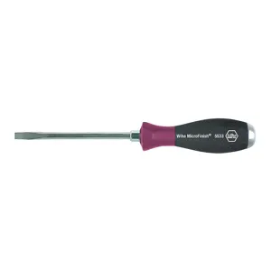 WIHA TOOLS 53315 Slotted Screwdriver 5.5mm Tip 8 13/32 L | AC2TFZ 2MPN1