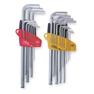 WIHA TOOLS 66992 Ball End Hex Key Set, L-Keys, Vapour Chromed | AD8WGA 4NB45