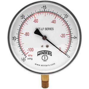 WINTERS INSTRUMENTS PCT320LF Gauge Pressure 4-1/2 Inch 30 inch Hg Vac to 0 | AH7HFG 36TV46