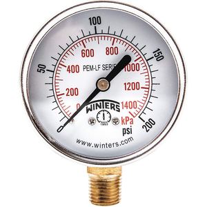 WINTERS INSTRUMENTS PCT322LF Manometerdruck 0 bis 60 psi 4-1/2 Zoll | AG9HFZ 20JN16